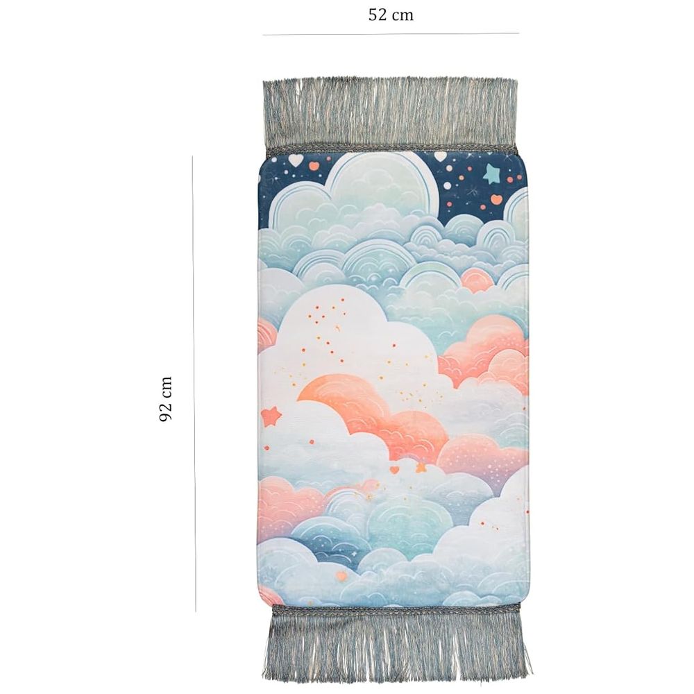 هلالفُل - سجادة صلاة فوم للأطفال - غيوم لانهائية - متعدد الألوان