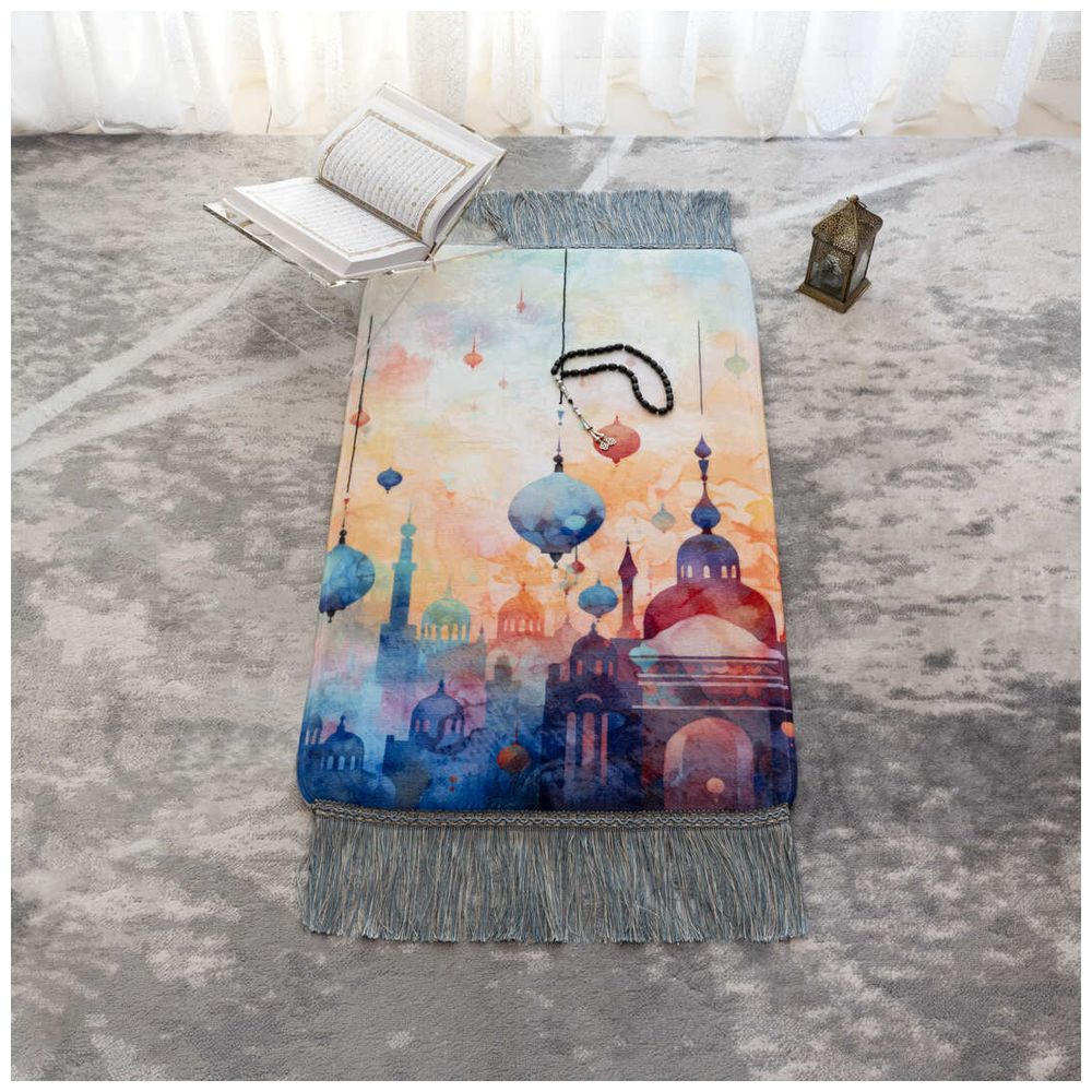 هلالفُل - سجادة صلاة فوم للمراهقين - مساجد لانهائية - متعدد الألوان