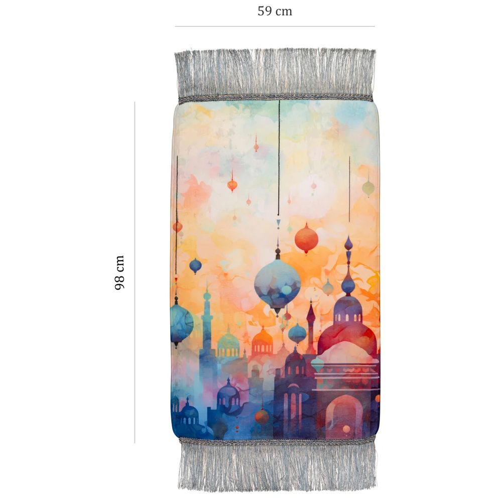 هلالفُل - سجادة صلاة فوم للمراهقين - مساجد لانهائية - متعدد الألوان