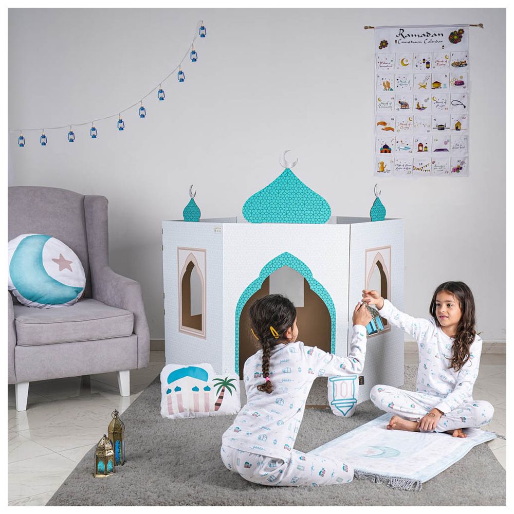 HilalFul - Themed Cardboard Playmosque - White/Blue