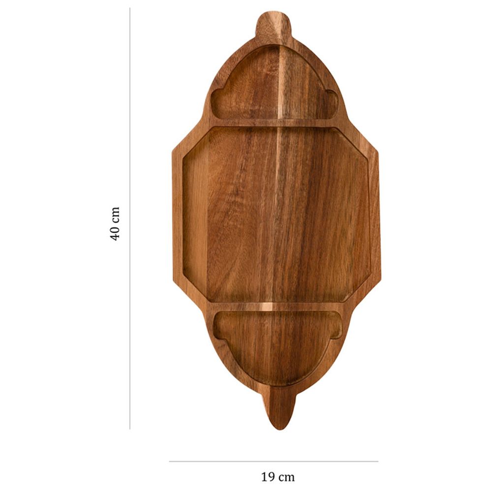 HilalFul - Premium Wooden Platter - Lantern