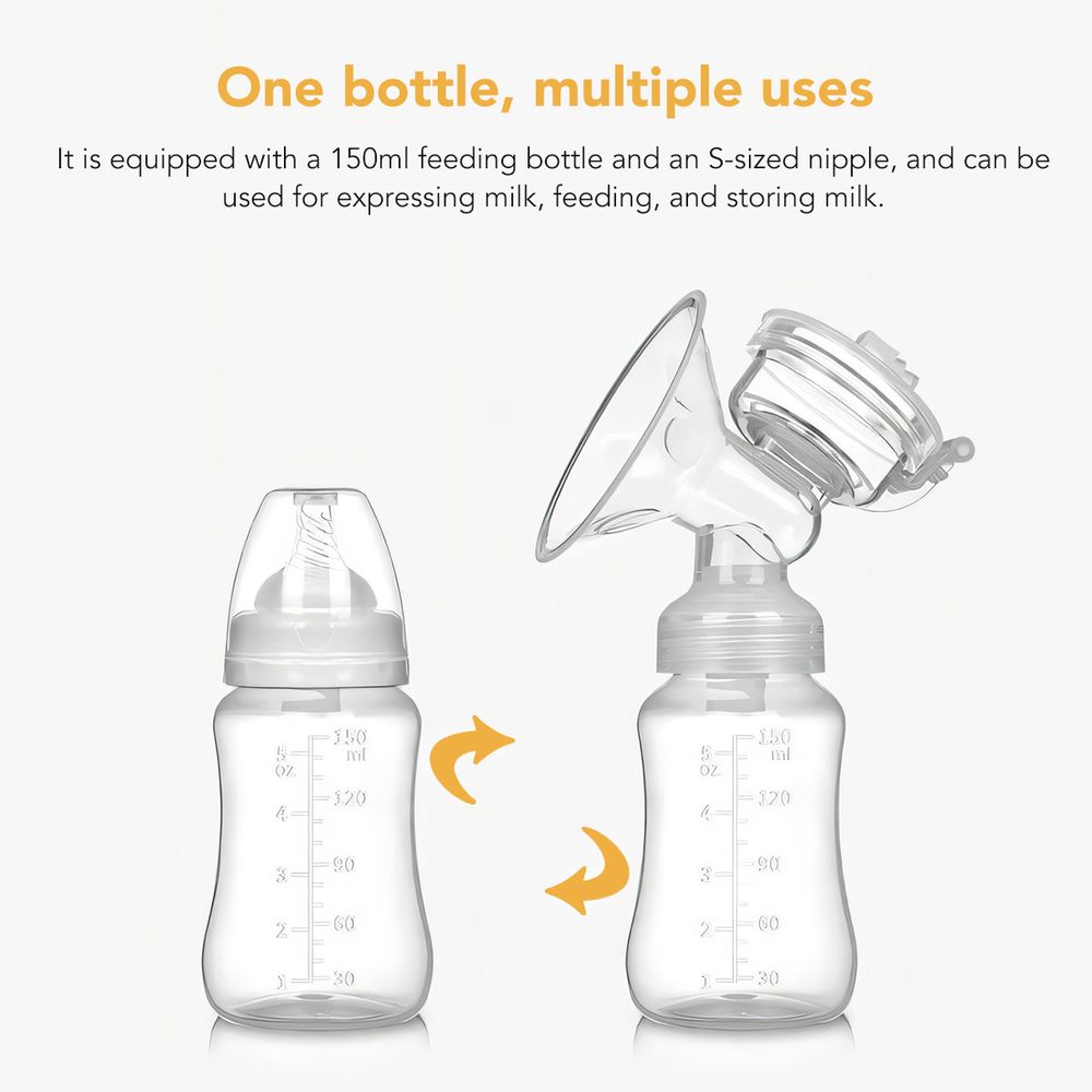 بيرث - شفاط حليب كهربائية مفرد - أبيض