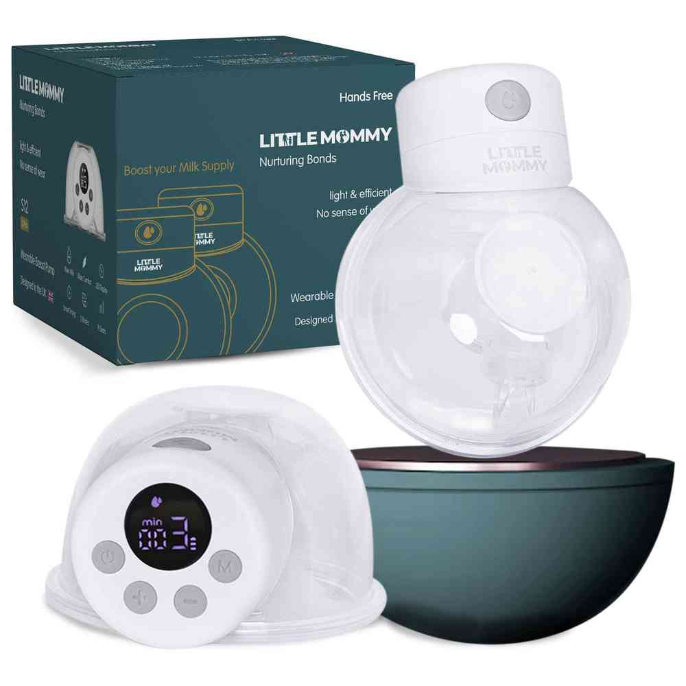 ليتل مامي - مضخة ثدي كهربائية مزدوجة - أبيض - 24 مم - 2 قطعة