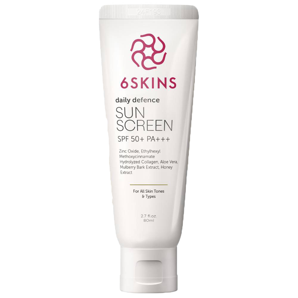 6 Skins - SPF 50 Pa++++ Daily Defence Sunscreen - 80 ml