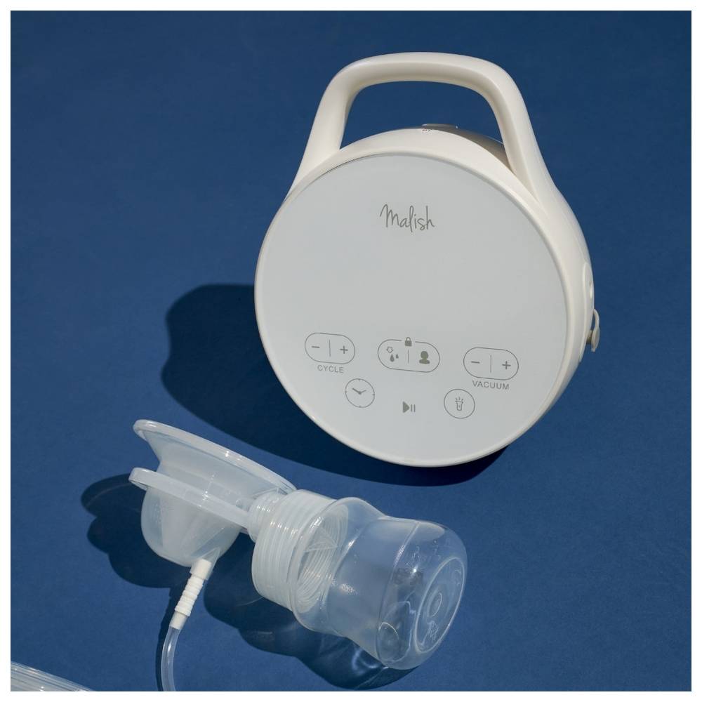 Malish - Elena Professional Rechargeable Double Hands-Free Breast Pump - White
