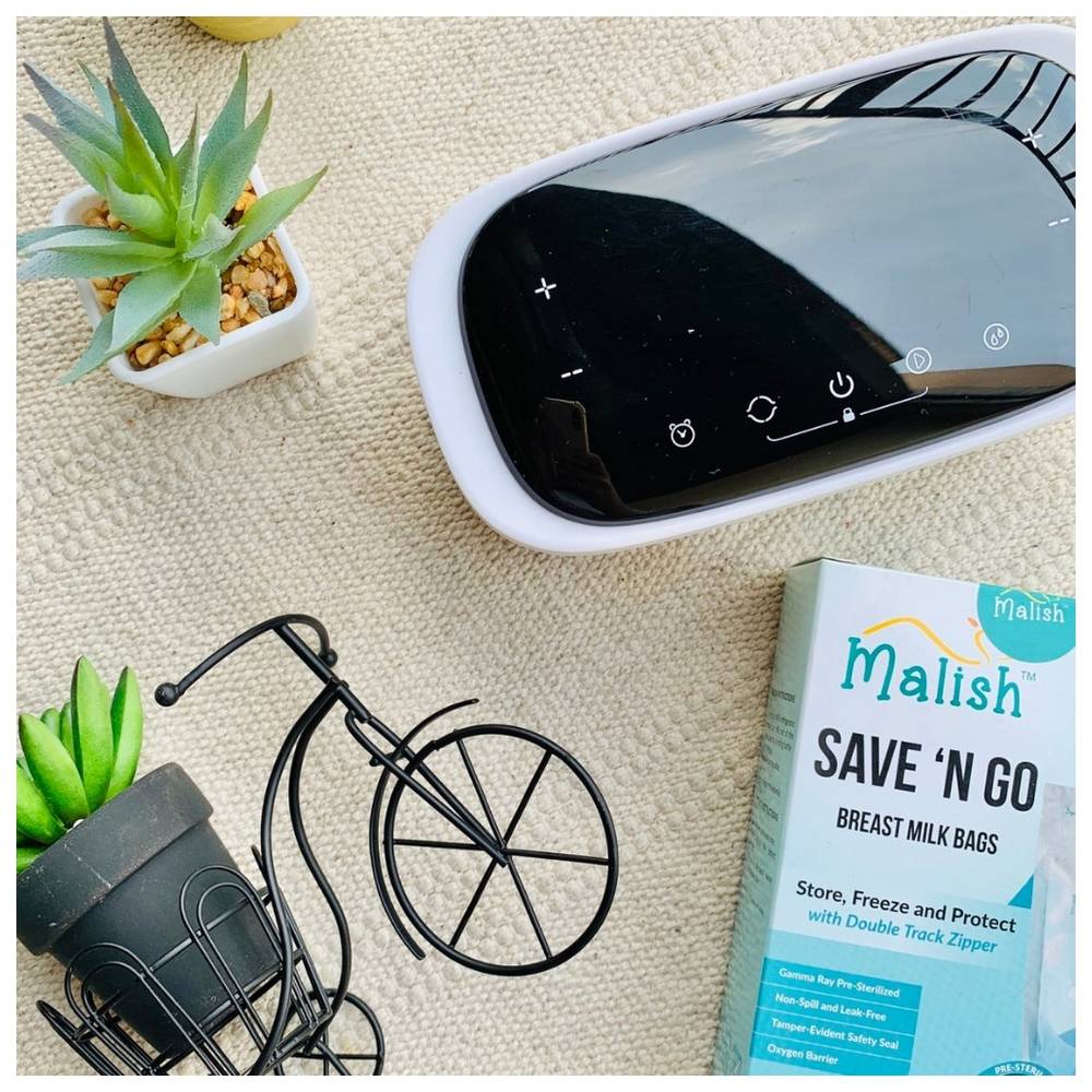 Malish - All New Mirella Rechargeable Double Breast Pump - White