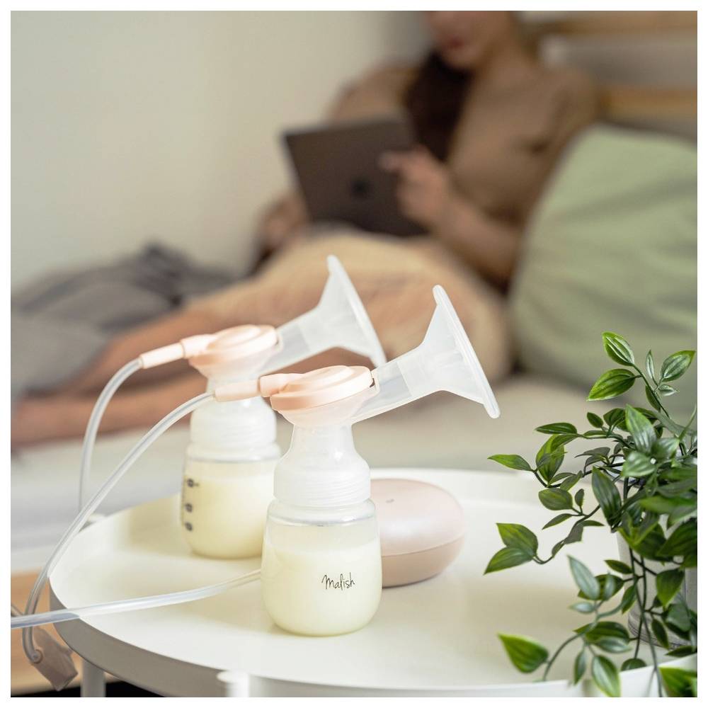 Malish - Aria Plus Rechargeable Double Breast Pump - Nude Apricot