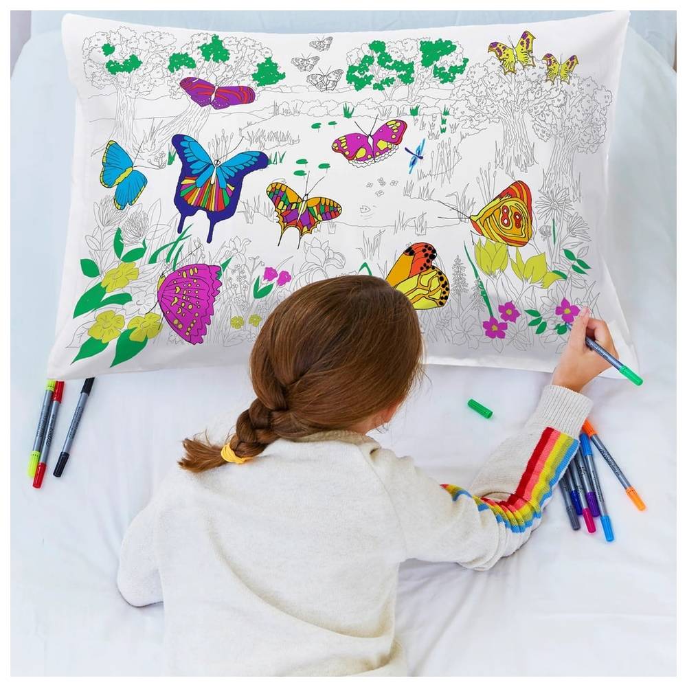 إيت سليب دودل - غطاء وسادة - فراشات