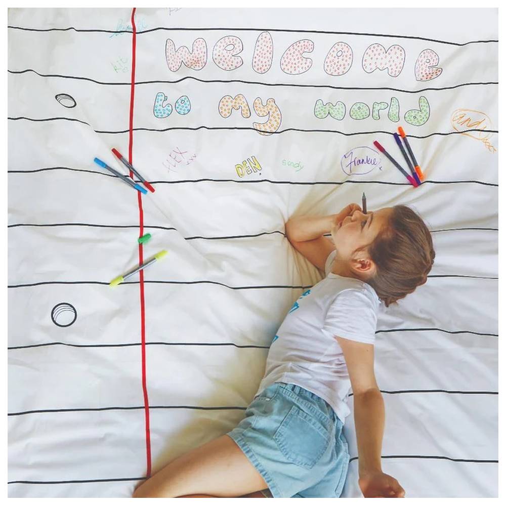 إيت سليب دودل - غطاء لحاف مفرد - خربشات