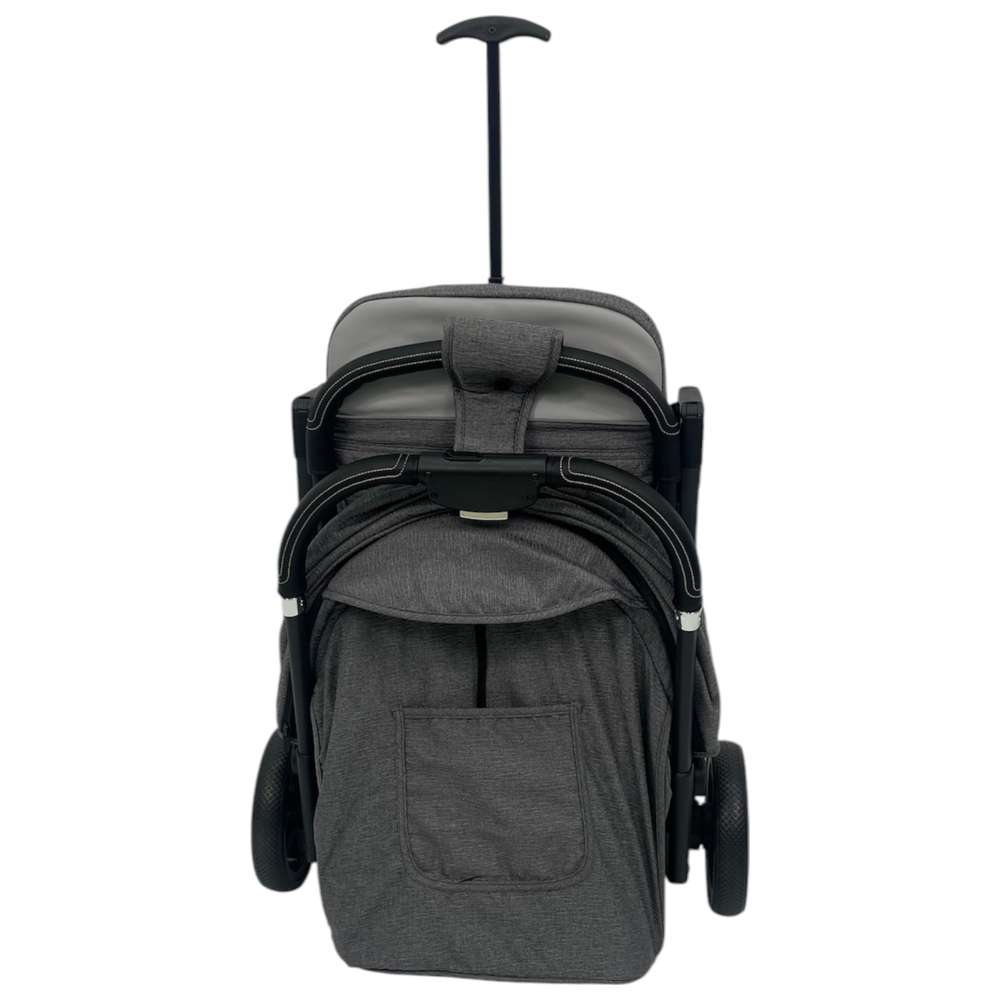 بورباي - عربية أطفال قابلة للطي للسفر - رمادي