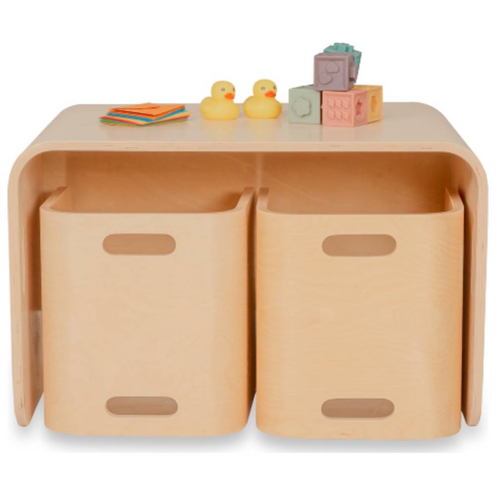 مياماما - طاولة أطفال مونتيسوري مع كرسيين - 3 قطع