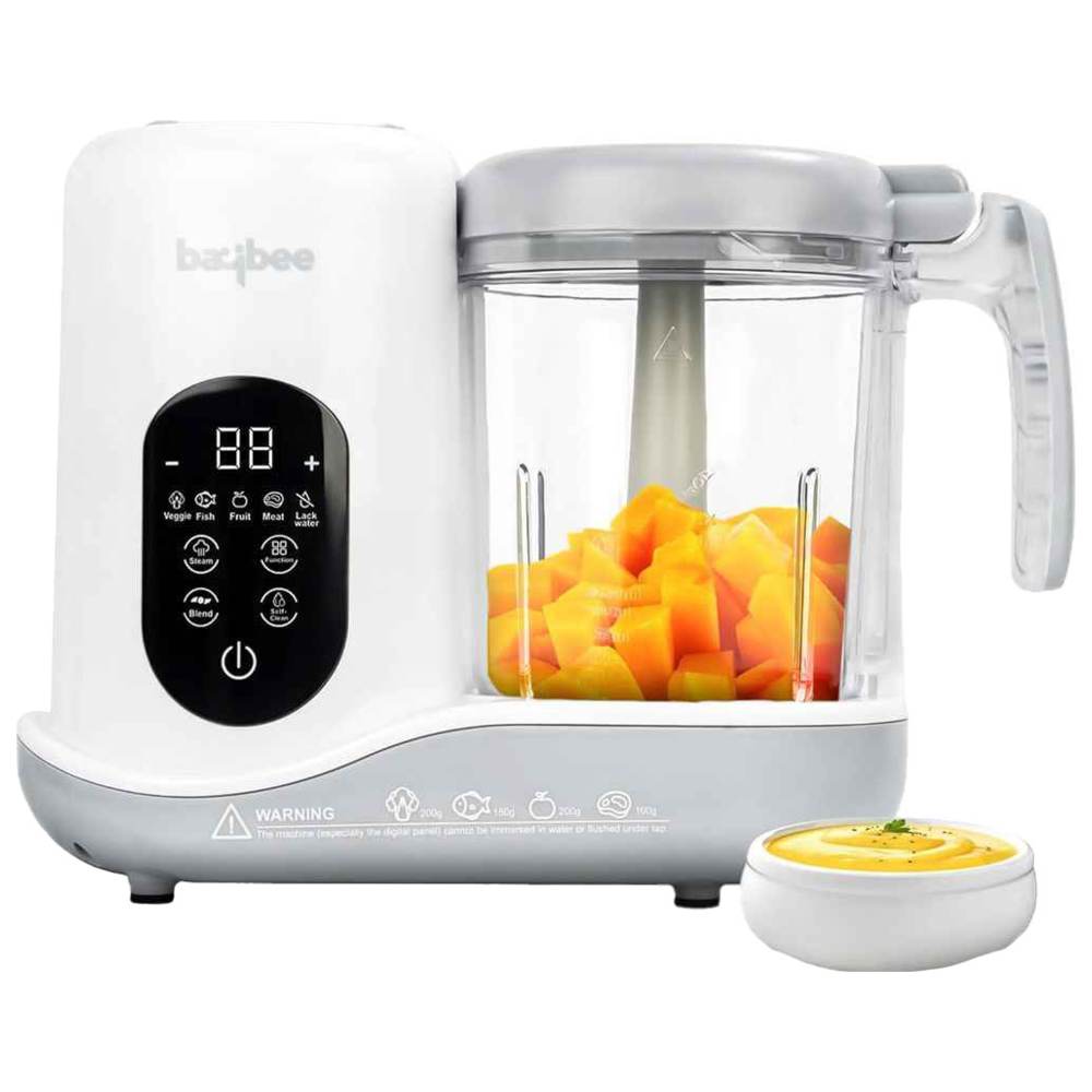 بايبي - محضّرة طعام كهربائية للأطفال 5 في 1 بلينزي - أبيض