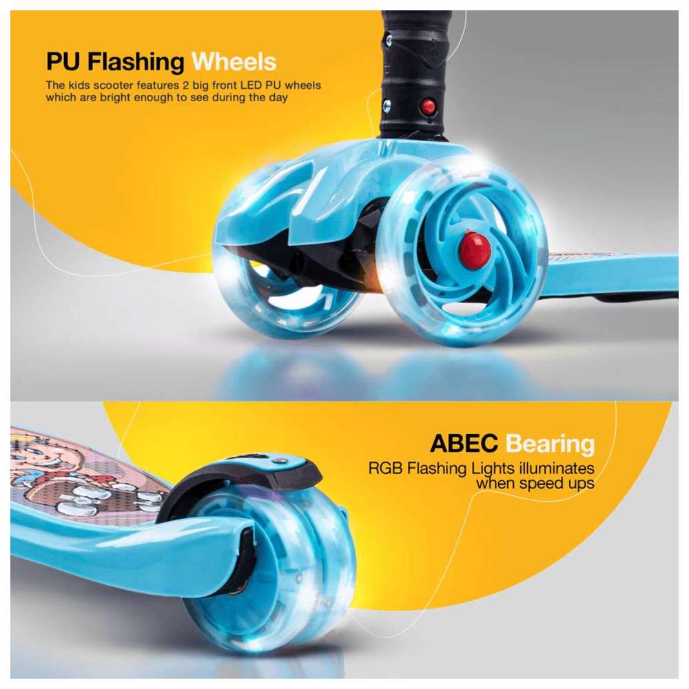 بايبي - سكوتر قابل للطي للأطفال - أزرق