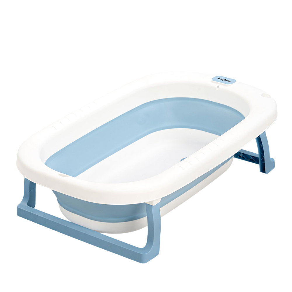 Baybee - Foldable Baby Bathtub With Anti-Skid Base - Blue