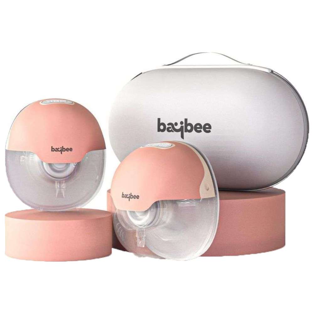 Baybee - Double Wearable Electric Breast Pump - Pink