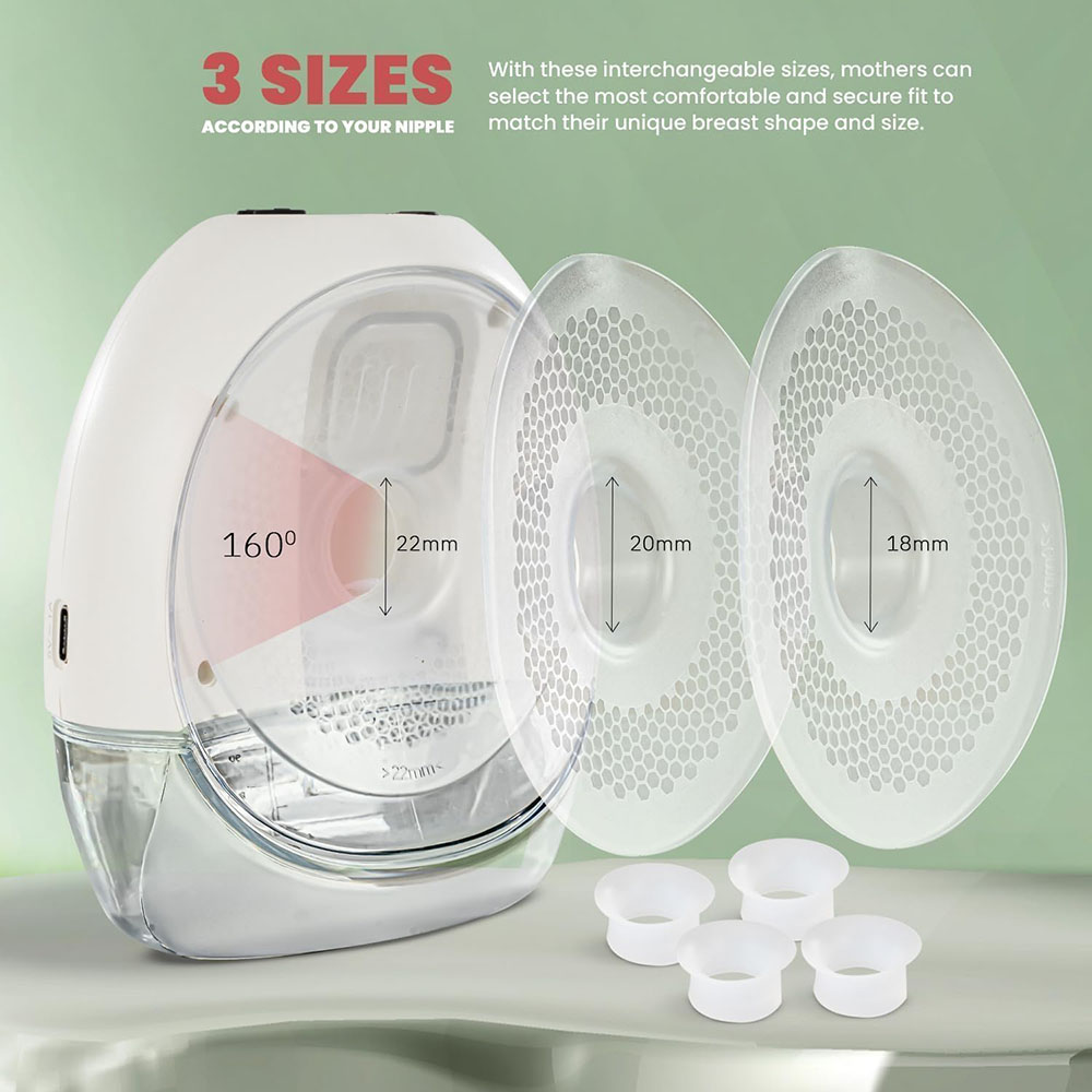 Baybee - Ultra Slim Hands Free Electric Breast Pump - Clear