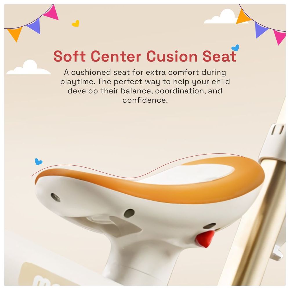 بايبي - دراجة ثلاثية للأطفال 4 في 1 نوفاك - برتقالي