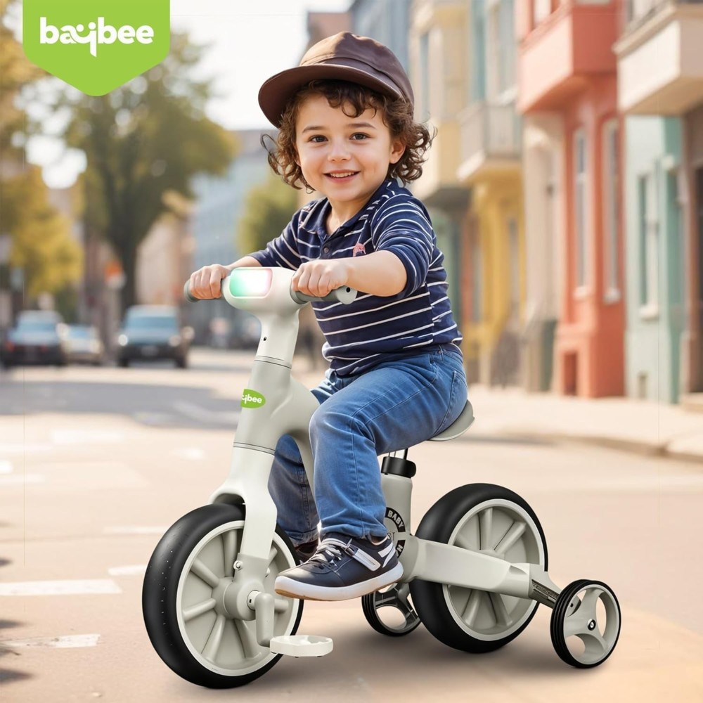 Baybee - Baby 2-In-1 Buzzy Tricycle With Light And Music - Green
