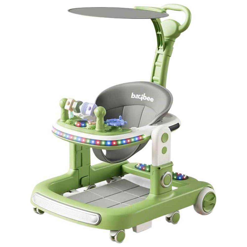 بايبي - مشاية أطفال متعددة الاستخدامات 2 في 1 - أخضر