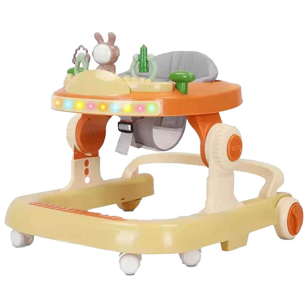 Baybee - 2-in-1 Push Baby Walker - Yellow