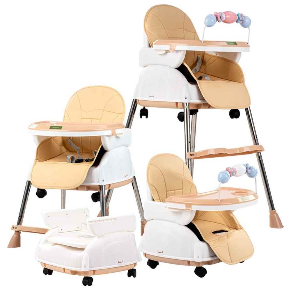 Baybee - 4-in-1 Nora Convertible Baby High Chair - Beige