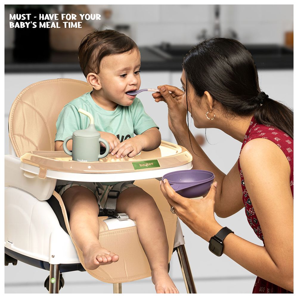 Baybee - 4-in-1 Nora Convertible Baby High Chair - Beige