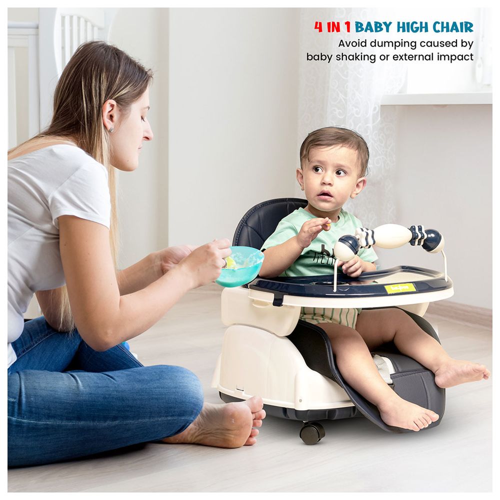 Baybee - 4-in-1 Nora Convertible Baby High Chair - Dark Blue
