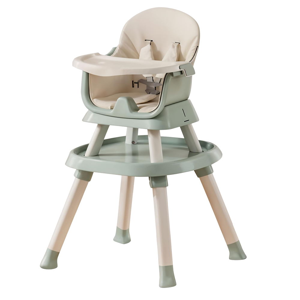 Baybee - 6-in-1 Convertible Baby High Chair - Green