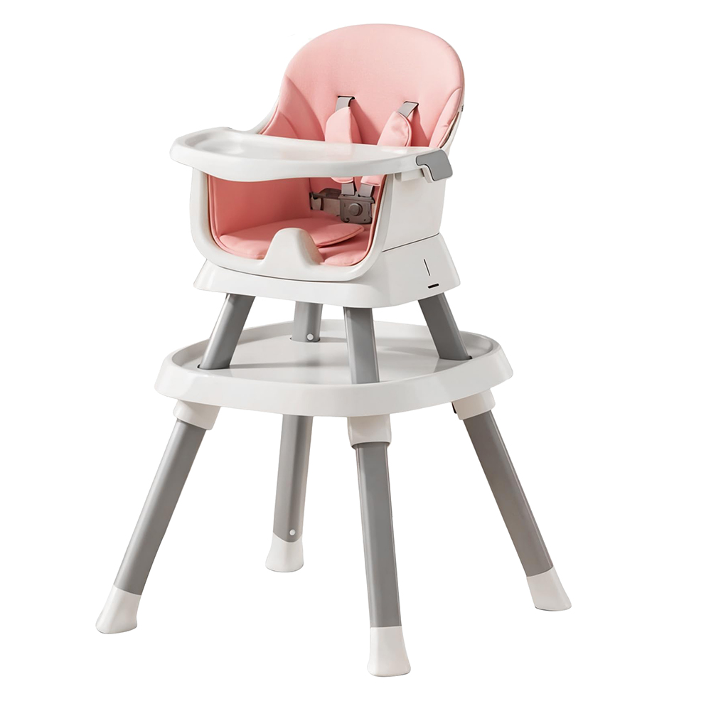 Baybee - 6-in-1 Convertible Baby High Chair - Pink