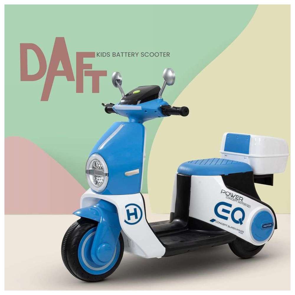 Baybee - Kid's Daft Battery Operated Ride-On Scooter - Blue