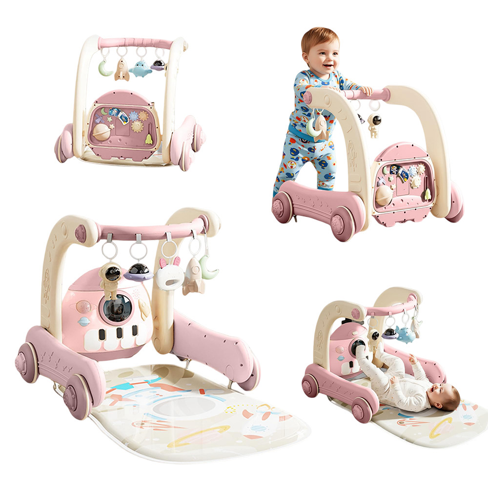 Baybee - 4-In-1 Musical Baby Activity Walker & Convertible Play Gym