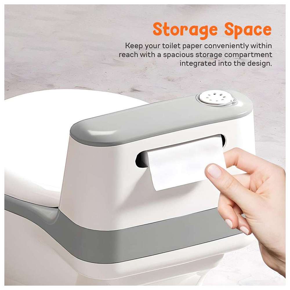 بايبي - مقعد نونية لاسو للأطفال - رمادي