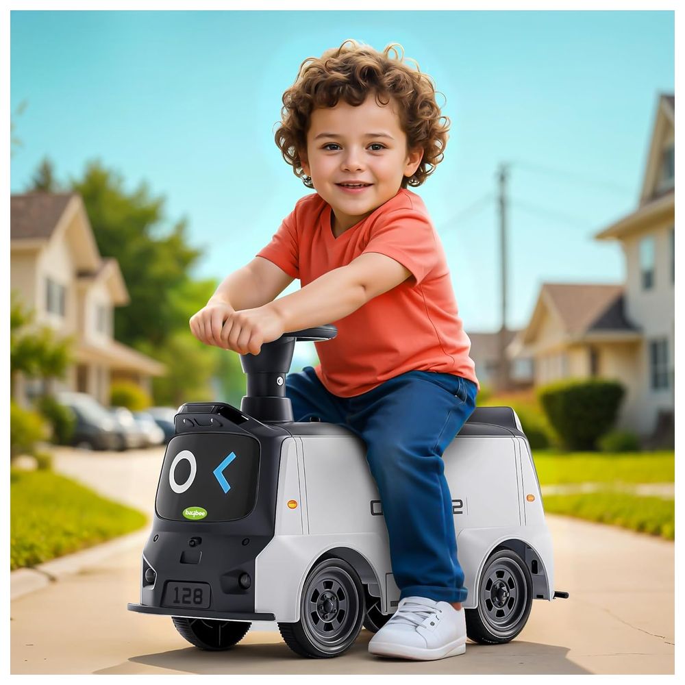 بايبي - سيارة دفع وركوب للأطفال والدو - أسود