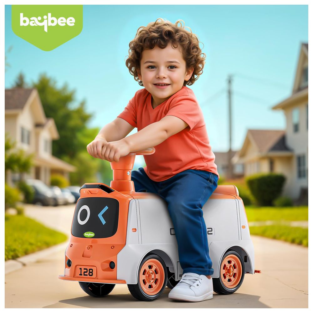 بايبي - سيارة دفع وركوب للأطفال والدو - زهري