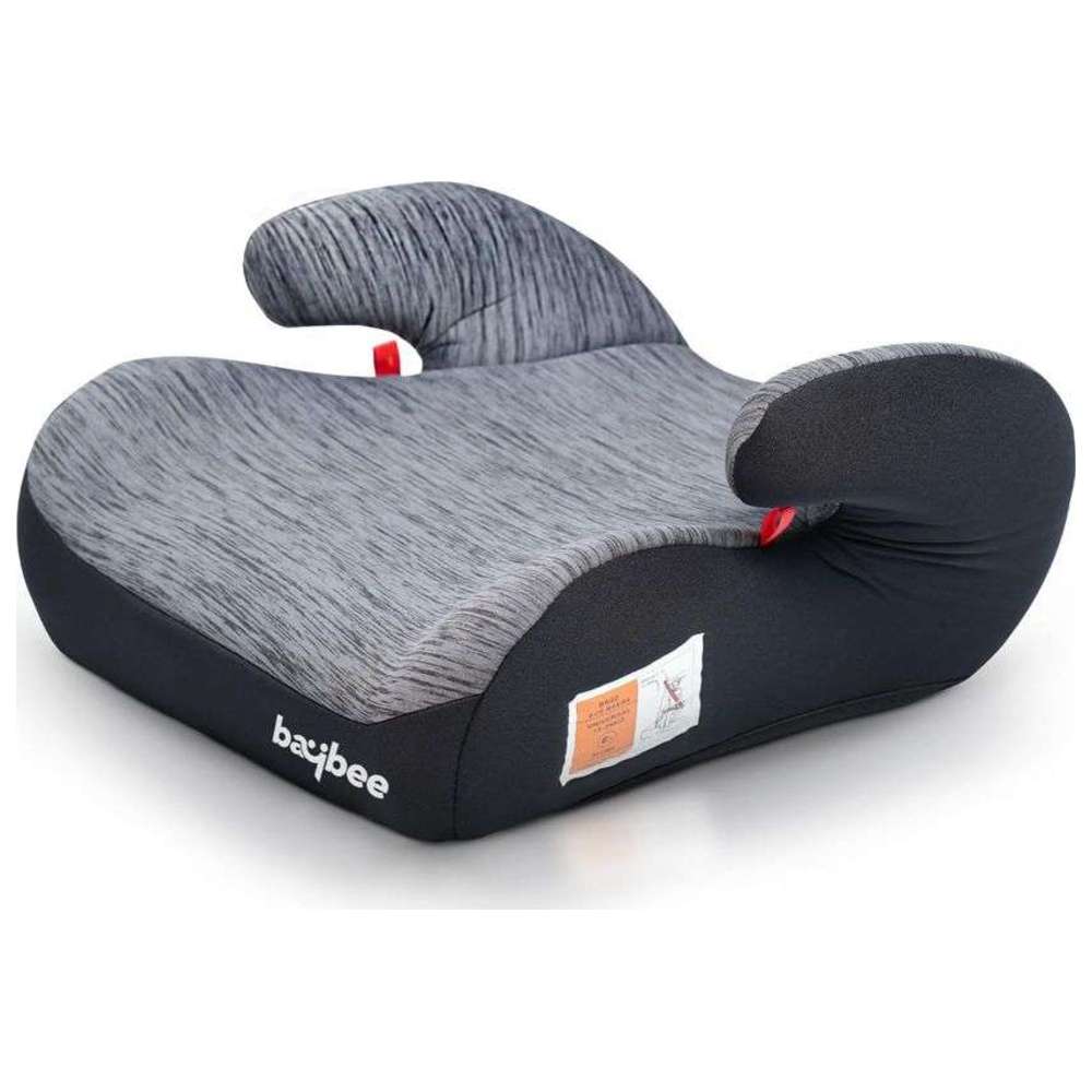 بايبي - كرسي سيارة داعم للأطفال - رمادي