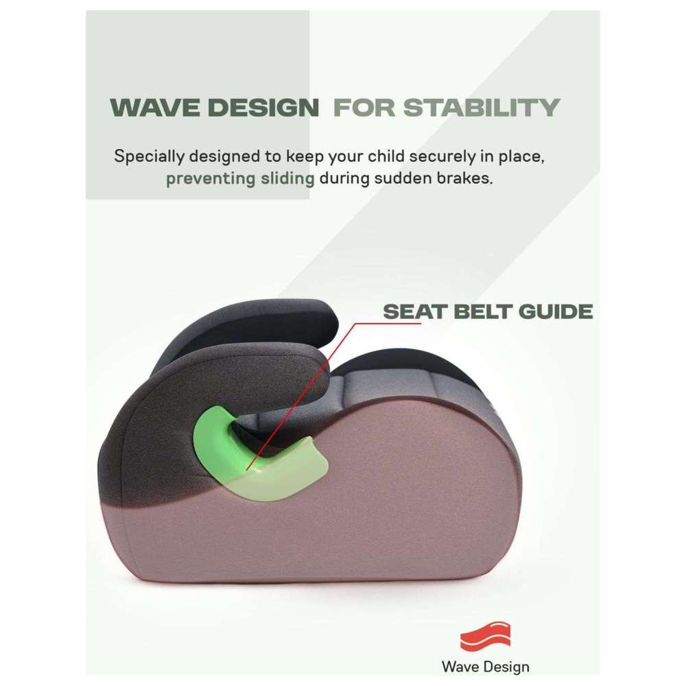 Baybee - Baby Booster Car Seat Without Isofix - Black