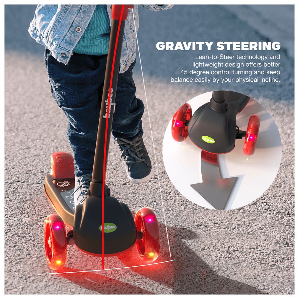 بايبي - سكوتر أطفال بليز ستورم - أسود/أحمر