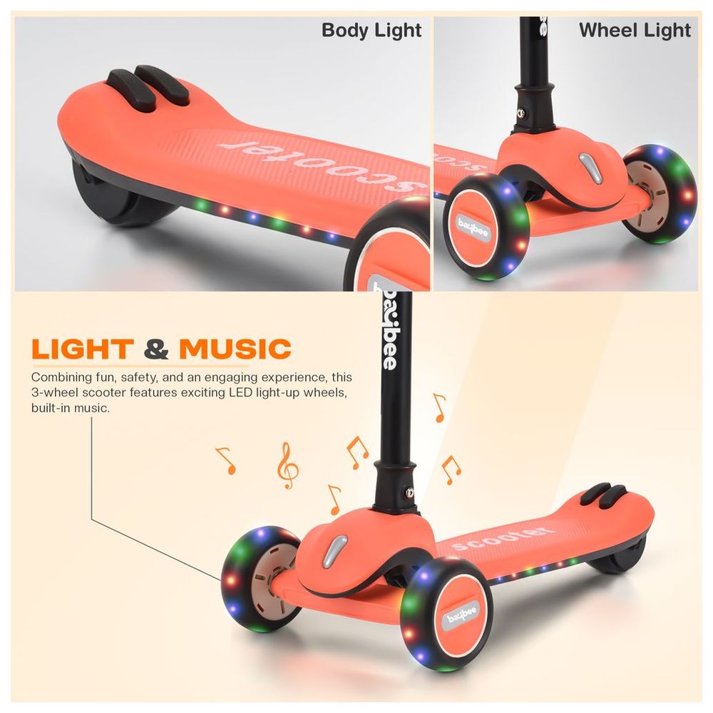 بايبي - سكوتر أطفال قابل للطي كروز - برتقالي