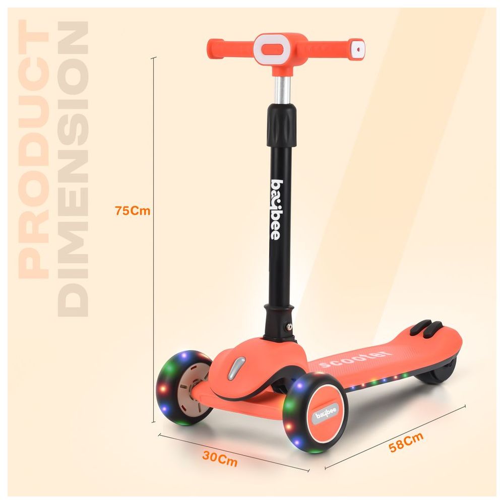 بايبي - سكوتر أطفال قابل للطي كروز - برتقالي