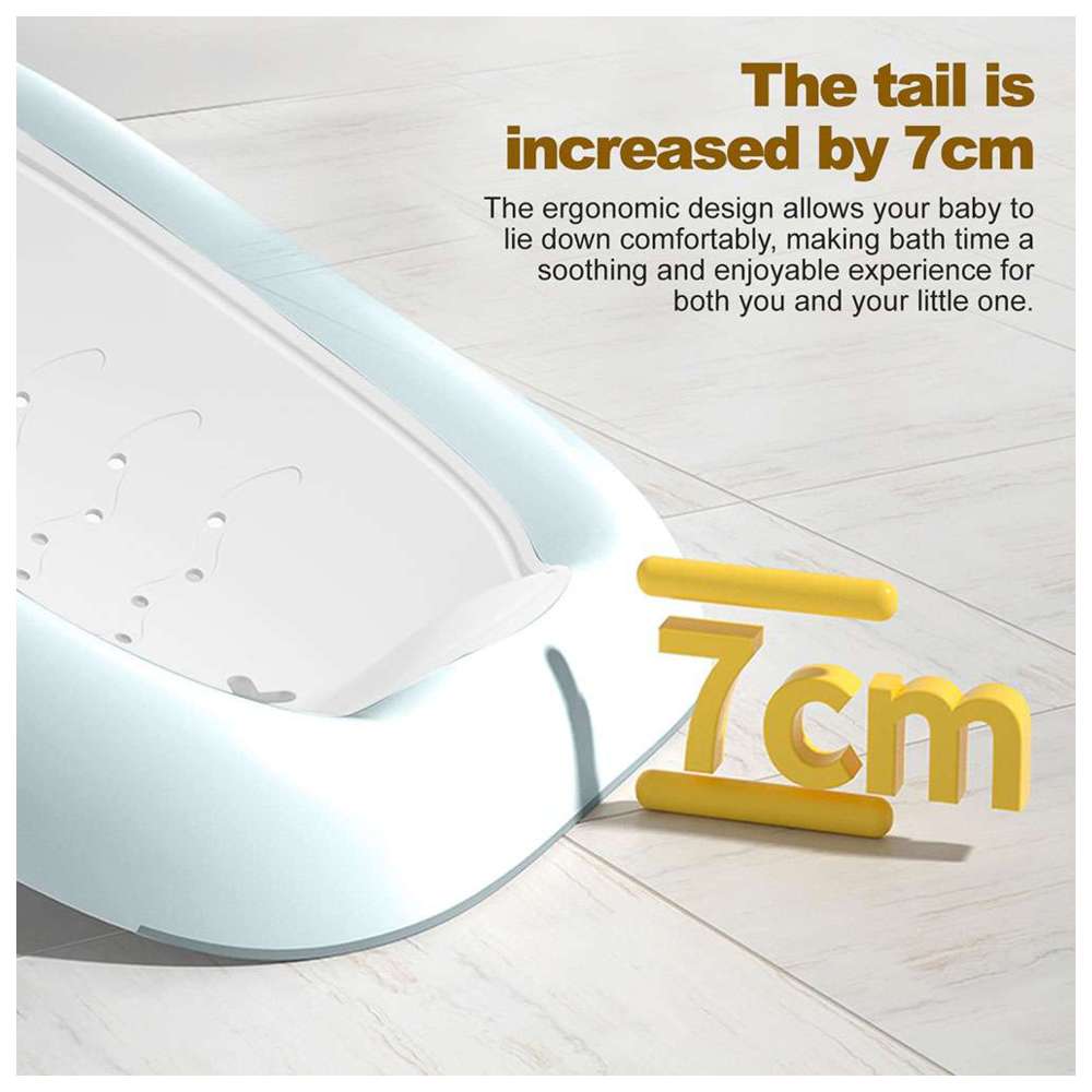 Baybee - Foldable Baby Bath Tub Seat - Blue