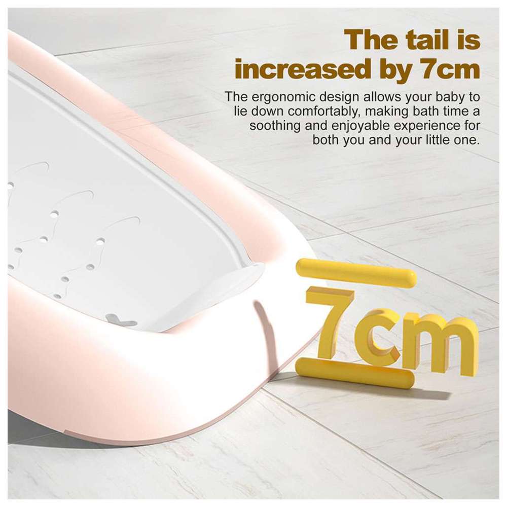 Baybee - Foldable Baby Bath Tub Seat - Pink