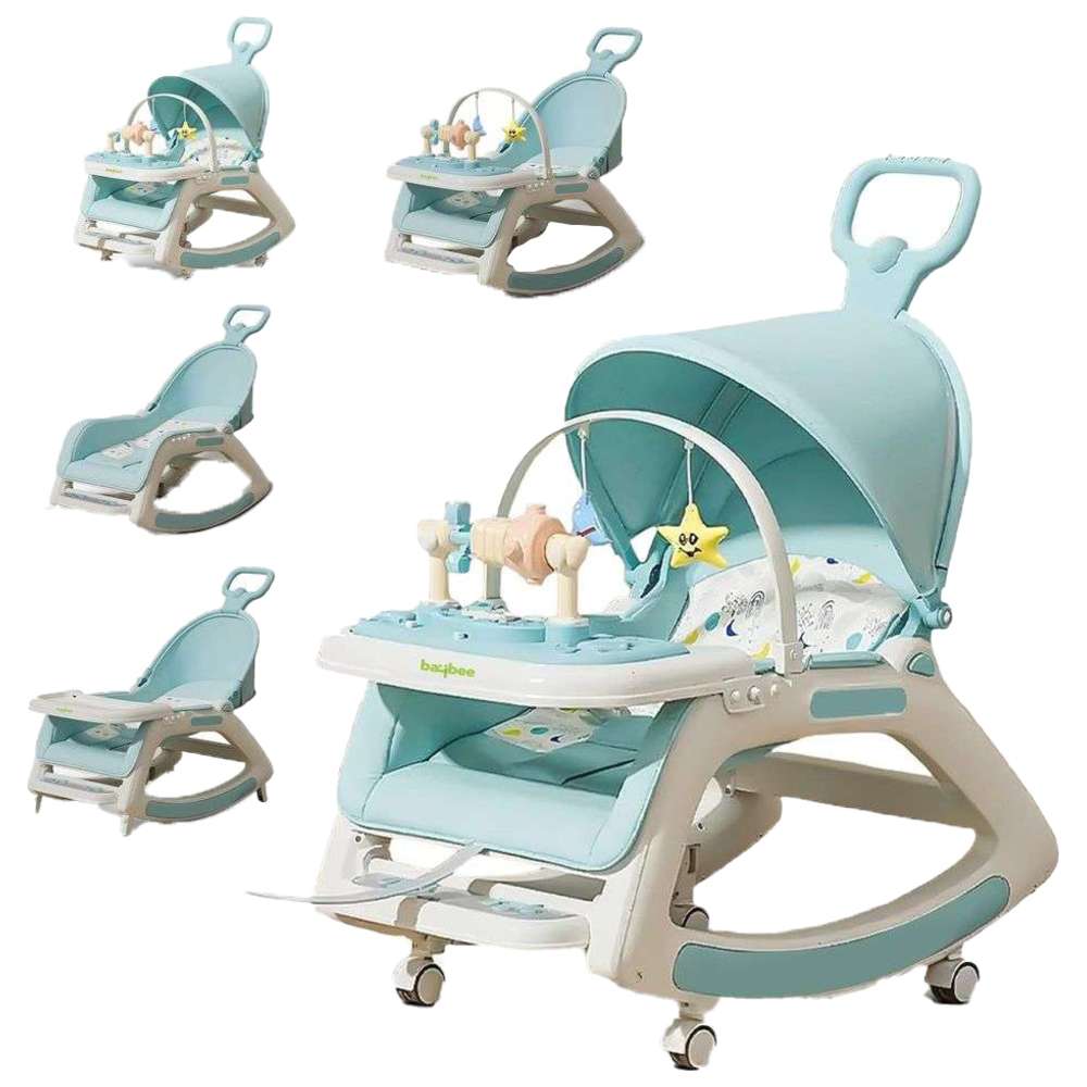 Baybee - 5-In-1 Baby Rocking Chair - Blue