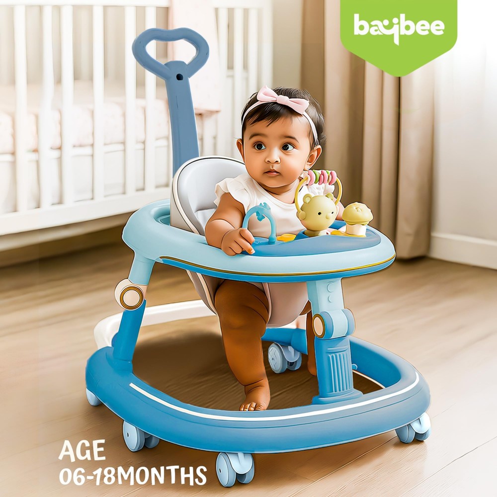 Baybee - Baby 2-In-1 Petalia Pro Walker With Parental Push Handle