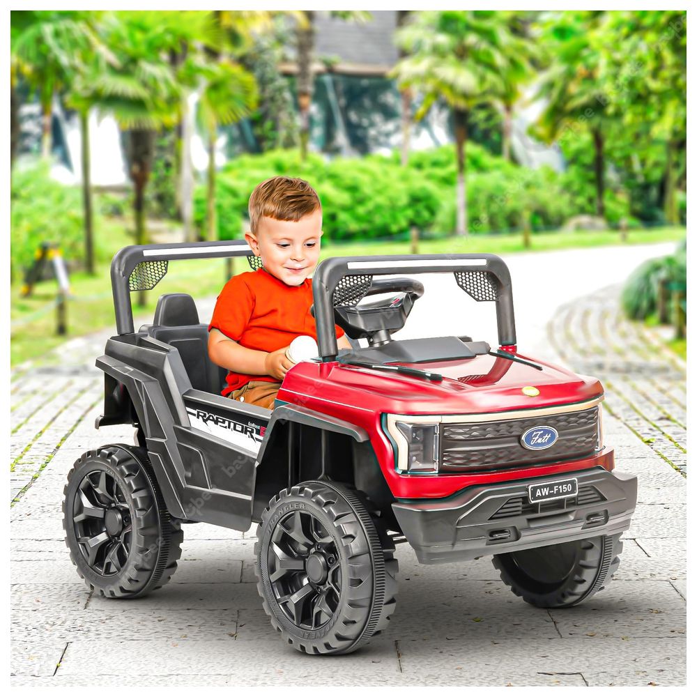 Baybee - Sphinx Rechargeable Battery Operated Jeep - Red
