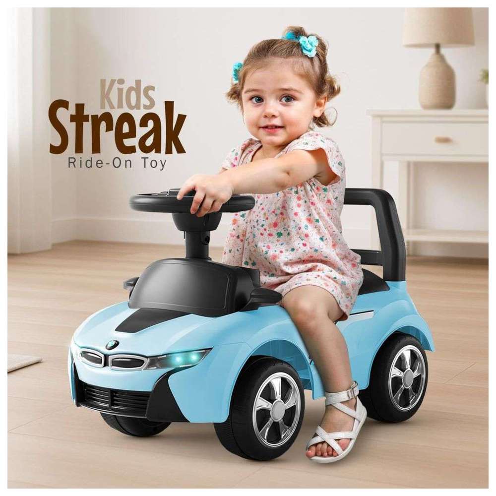 بايبي - سيارة دفع وركوب للأطفال ستريك - أزرق