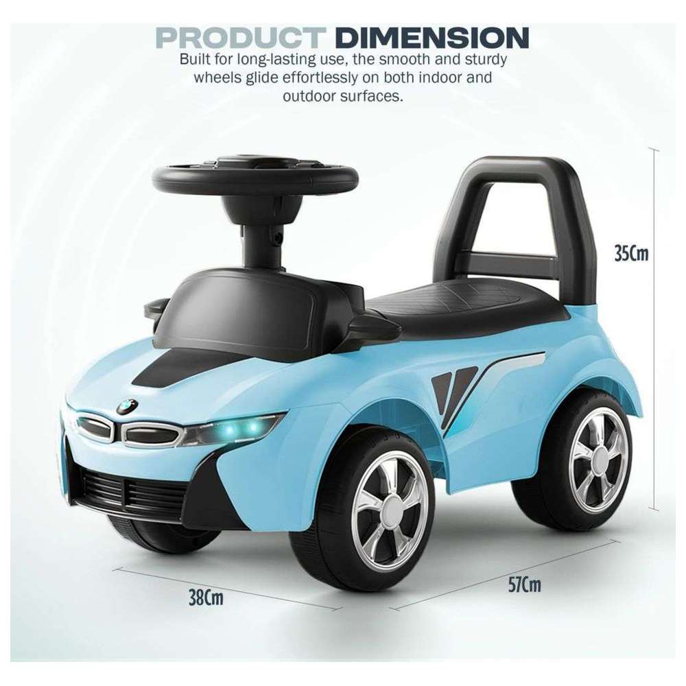 بايبي - سيارة دفع وركوب للأطفال ستريك - أزرق