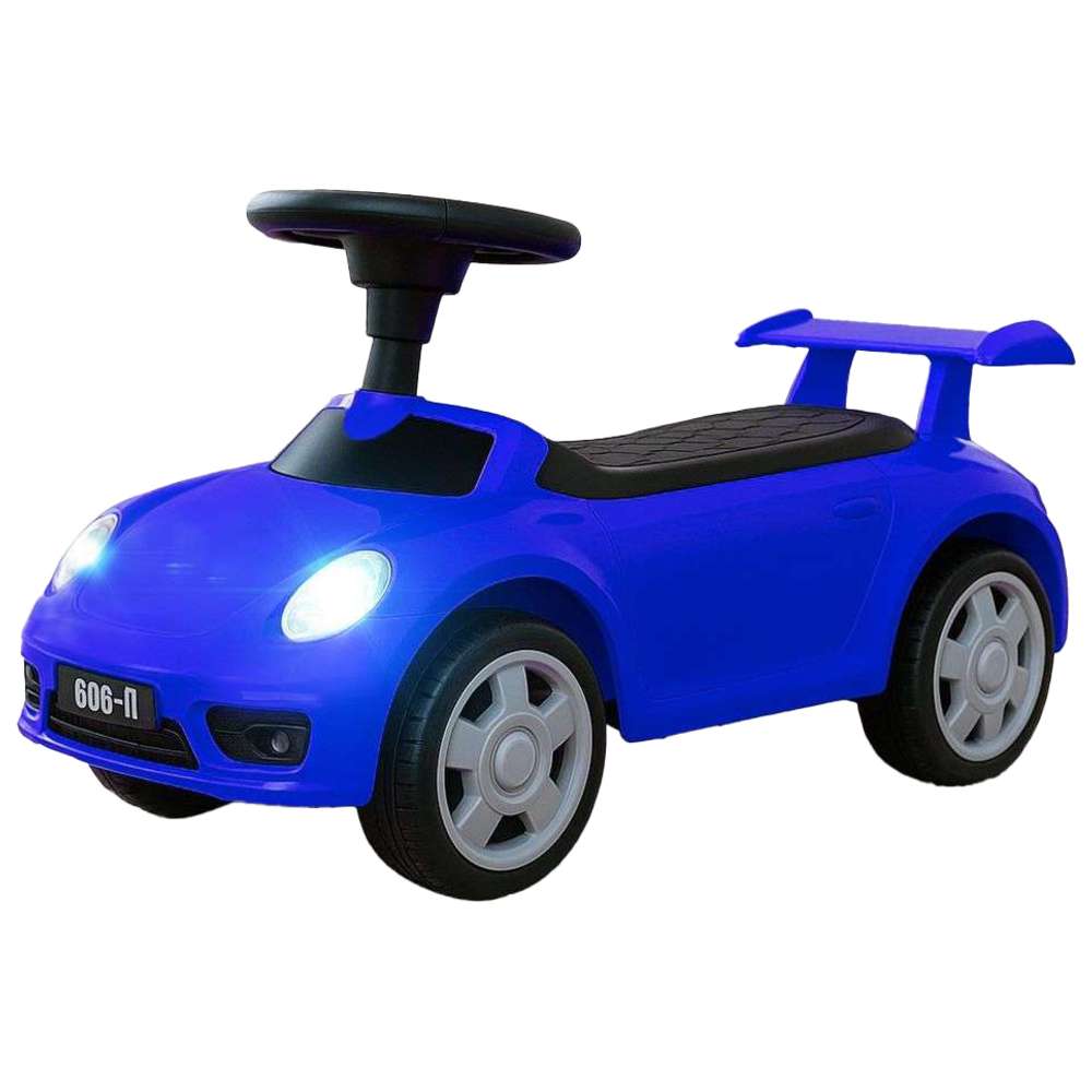بايبي - سيارة دفع وركوب للأطفال الصغار - أزرق
