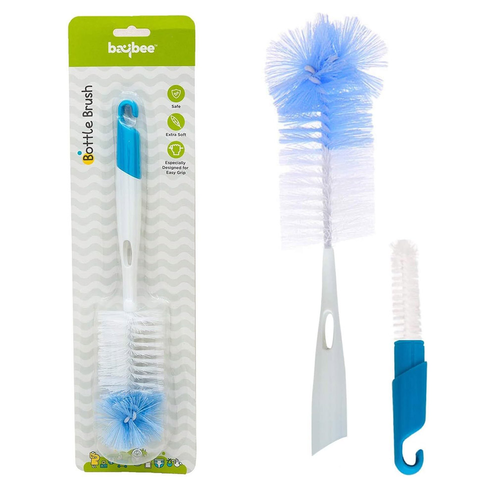 Baybee - 2-In-1 Baby Feeding Bottle Cleaning Brush
