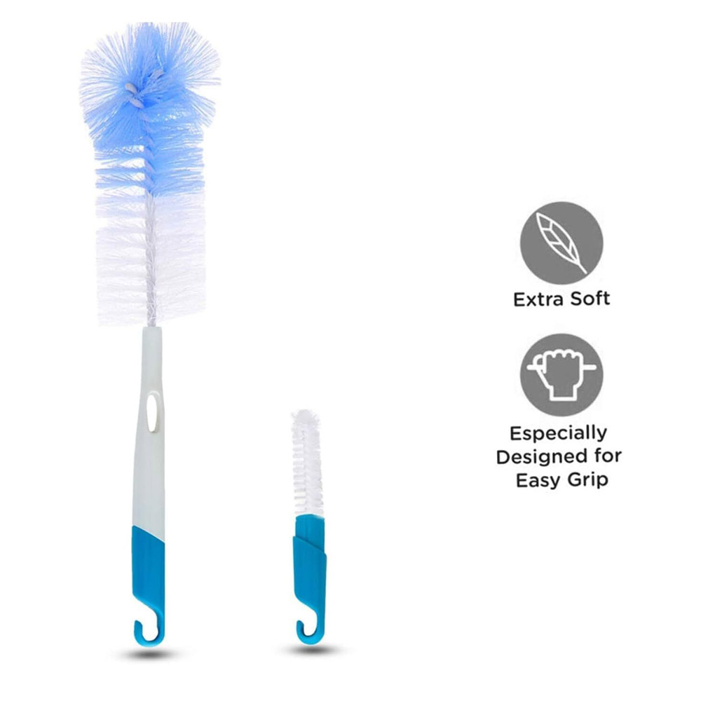 Baybee - 2-In-1 Baby Feeding Bottle Cleaning Brush