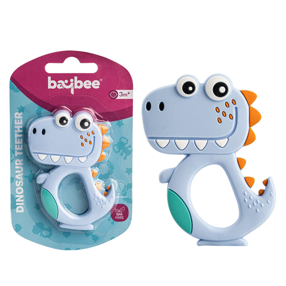 بايبي - عضّاضة سيليكون للأطفال - ديناصور